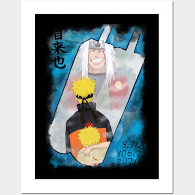 Naruto and Jiraya Wall Art by BentoPrint